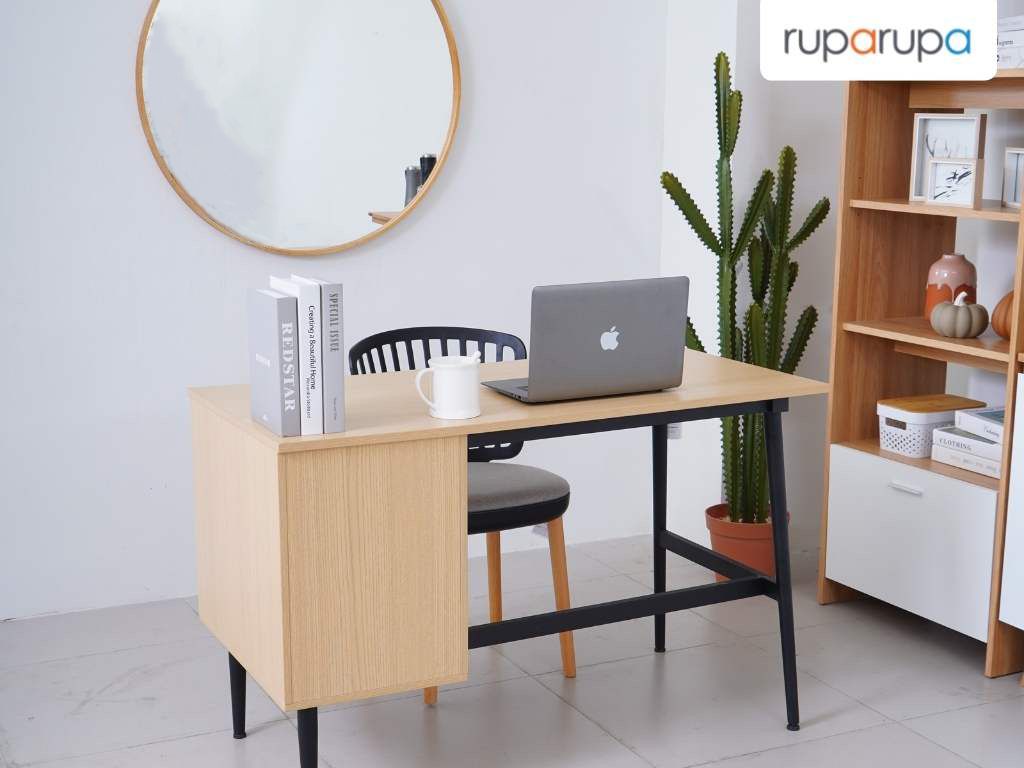 ruang kerja di rumah Eigon Meja Kantor - Cokelat