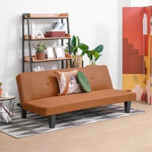 sofa tidur oakland cokelat