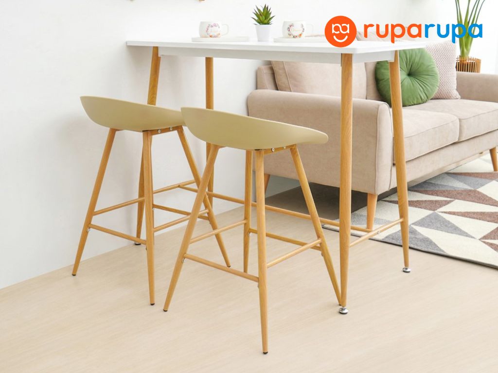 ukuran kursi bar krem