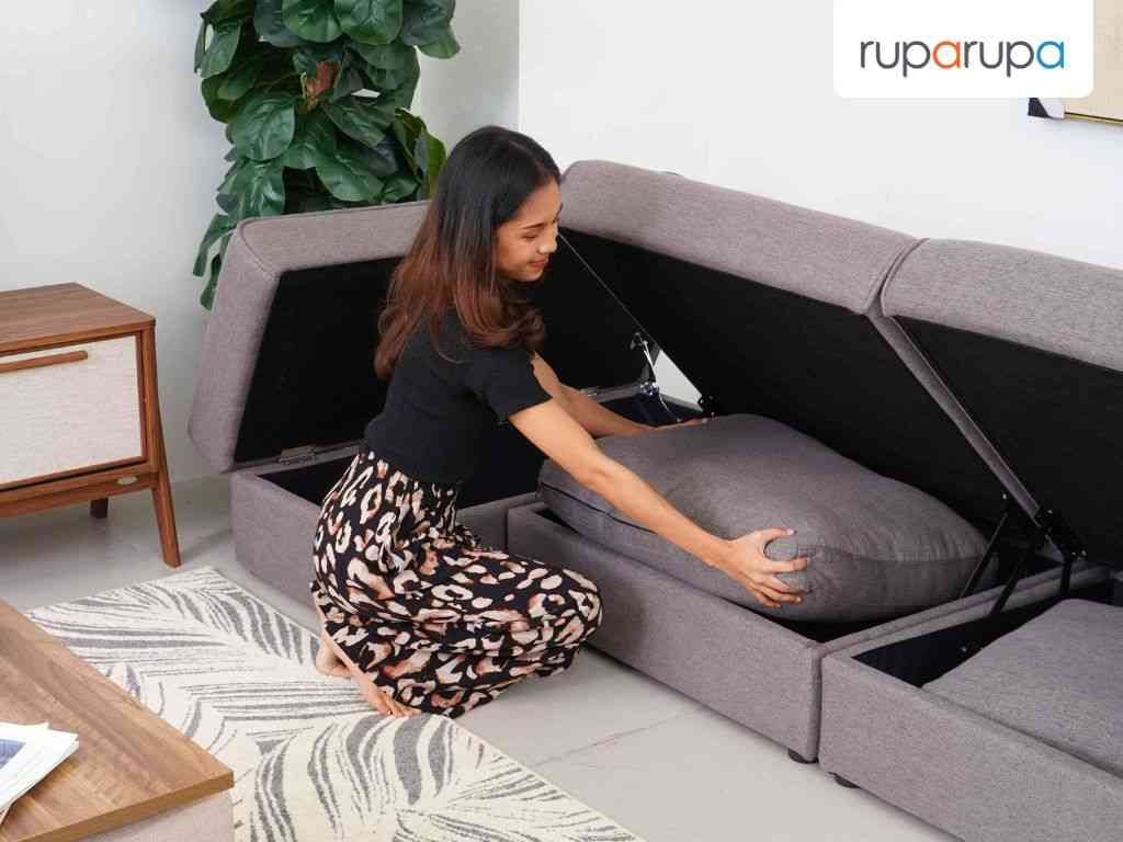 sofa partisi ruangan minimalis
