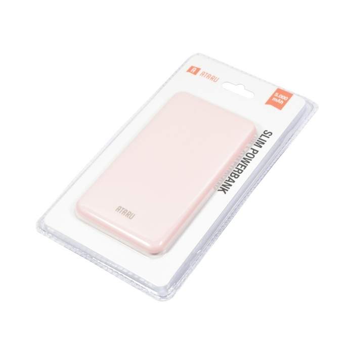 Ataru Power Bank Slim 5000 Mah - Pink