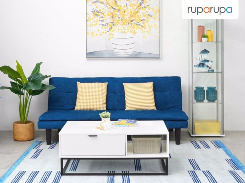 sofa biru zodiak libra