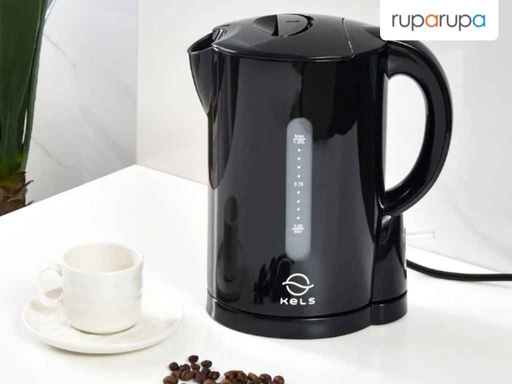 Kels 1 Ltr Hudson Teko Listrik - Hitam