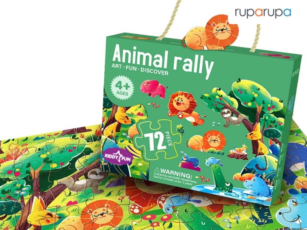 Kiddy Fun Animal Rally Puzzle