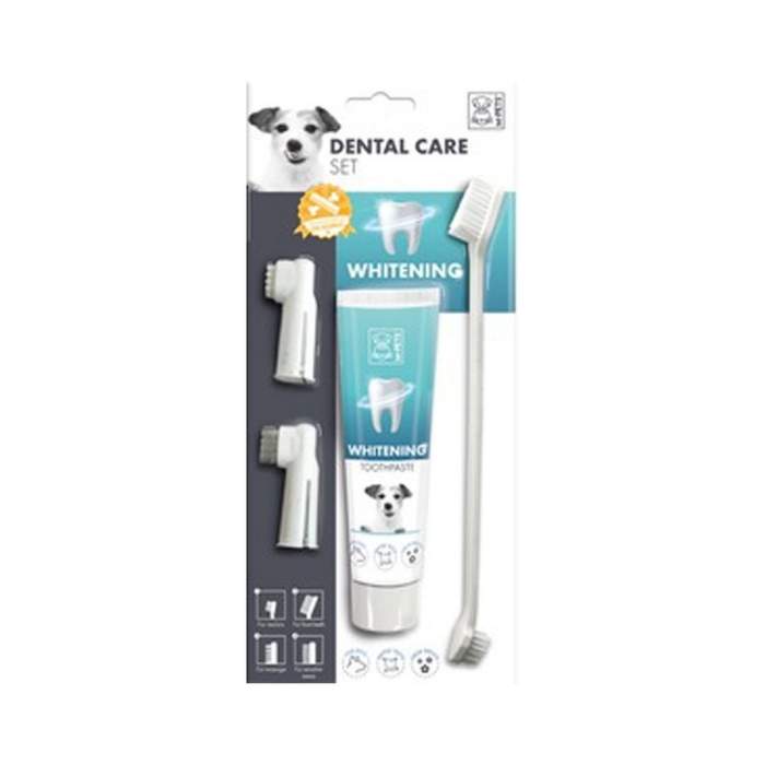 M-pets Set Sikat Gigi Anjing Whitening