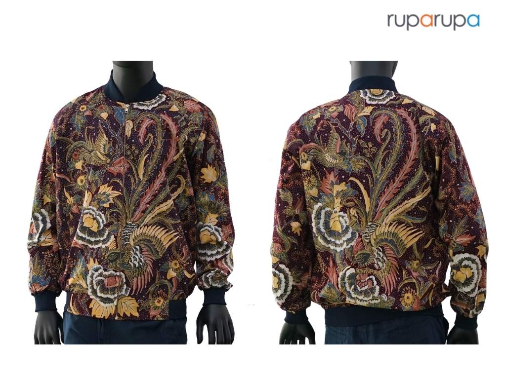 rekomendasi batik pria Pendopo Jaket Bomber Batik Tulis