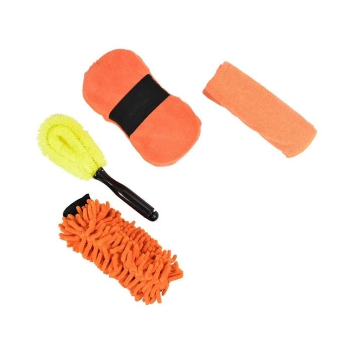 perlengkapan mobil pertama Set Lap Pembersih Mobil 4 Pcs