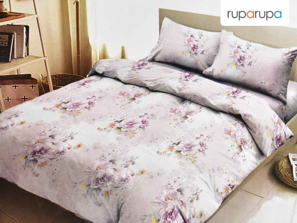 bed cover bahan polyester