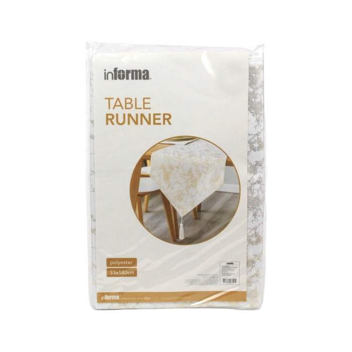 Table Runner 33x180 Cm Foil Print 088