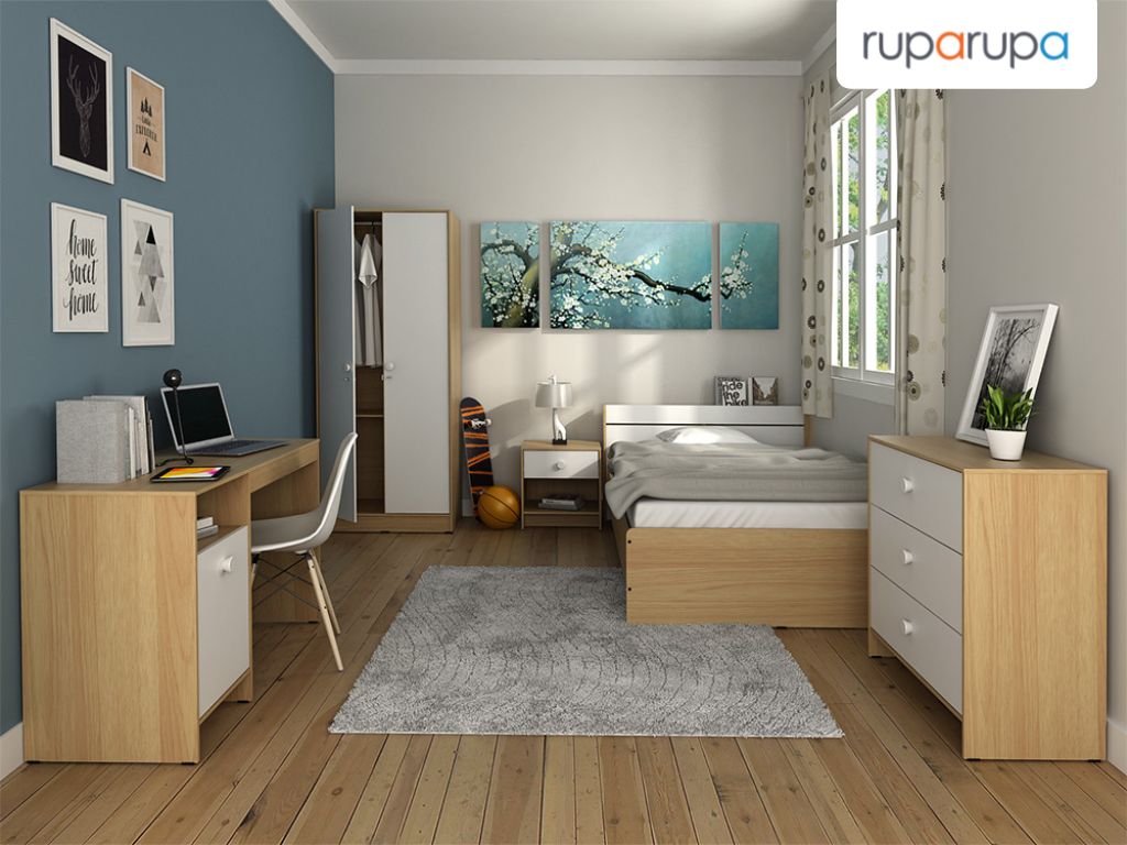 desain kamar tidur 2x2 Scandinavian