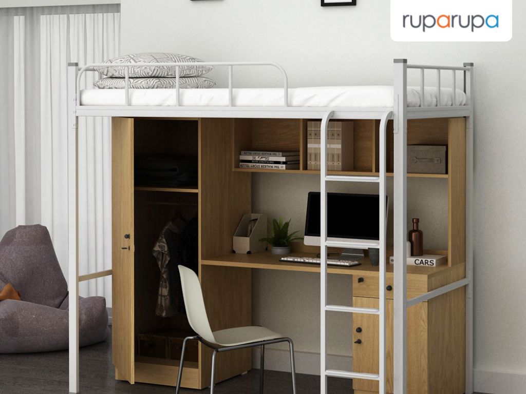 desain kamar tidur 2x2 dengan bunk bed