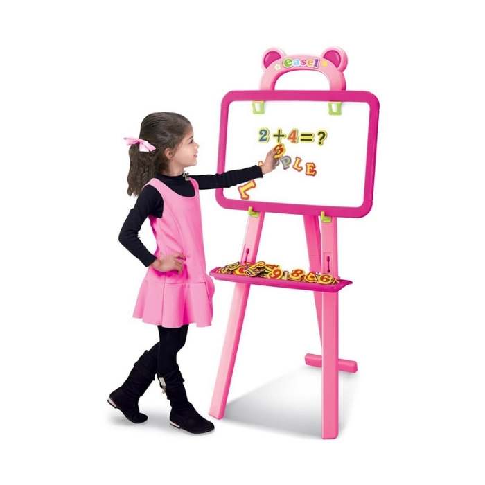 mainan edukasi anak Kiddy Star Learning Easel - Pink