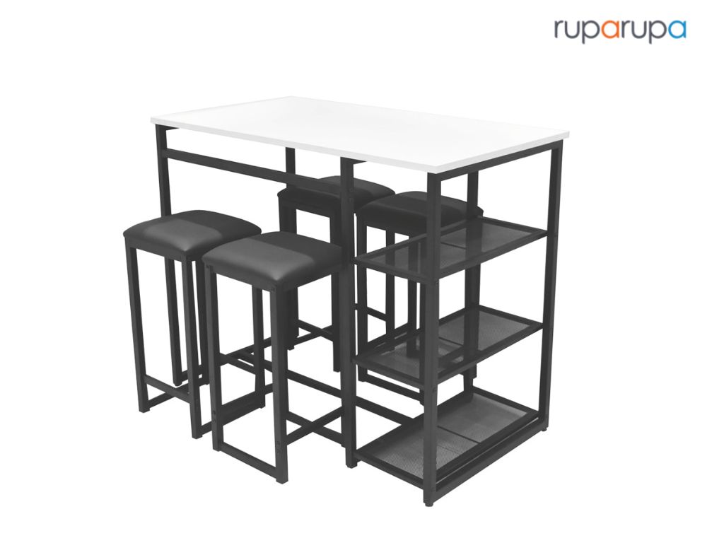 meja makan 4 kursi Mora