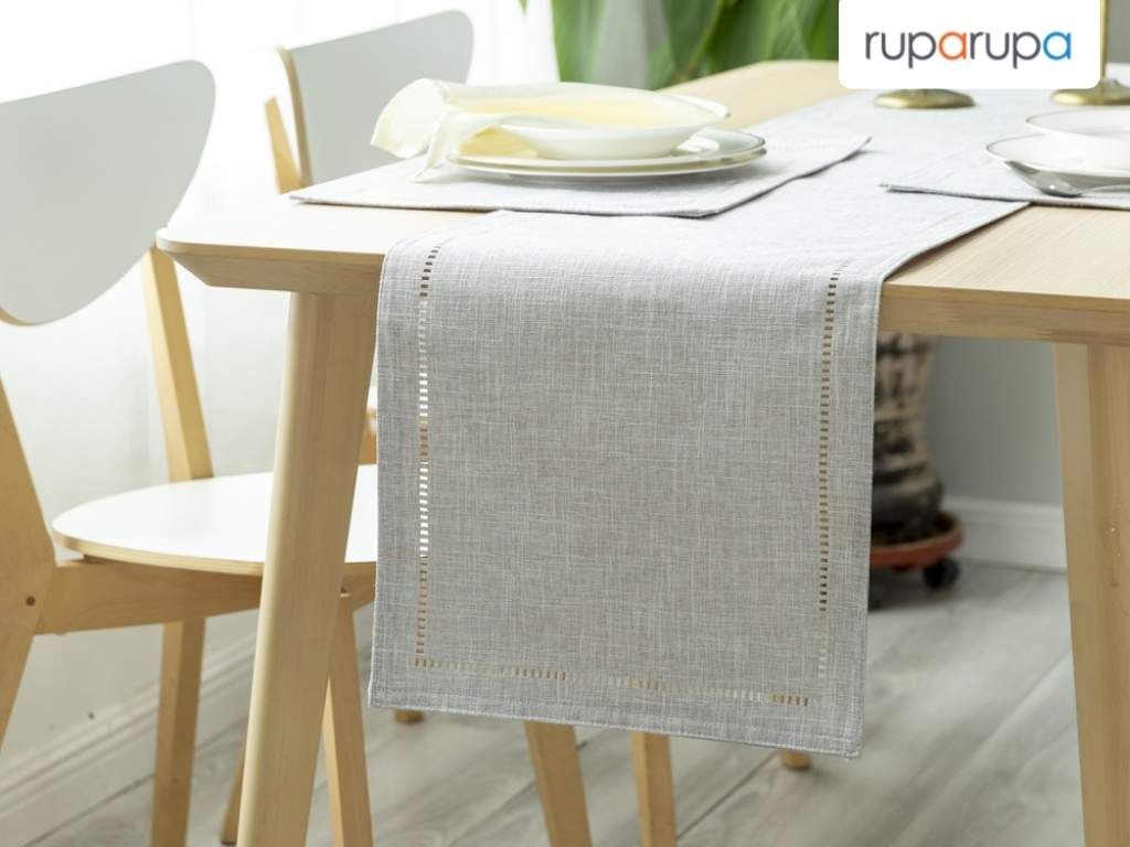 Table Runner 33x180 Cm Eyelet - Sand