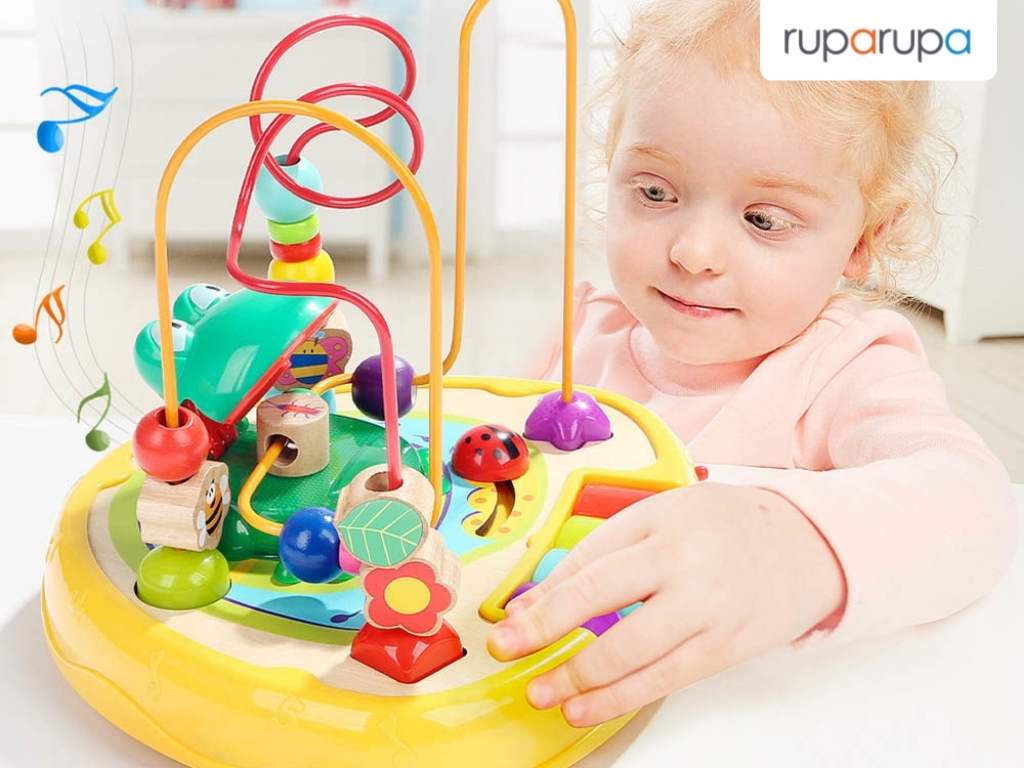 Top Bright Sound Frog Bead Maze