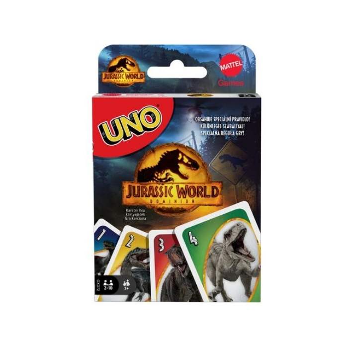 mainan Uno Card Jurassic World 3
