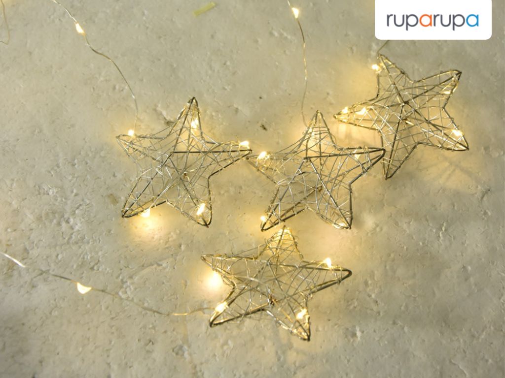 hadiah tukar kado unik lampu natal