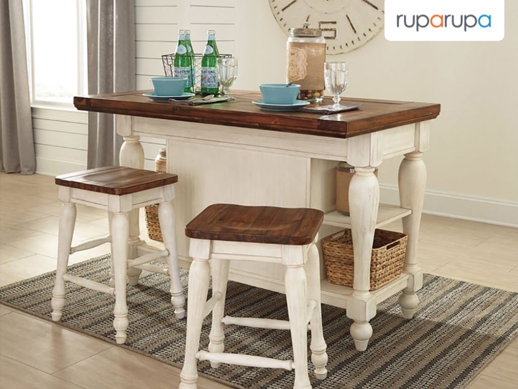 ukuran meja dapur klasik