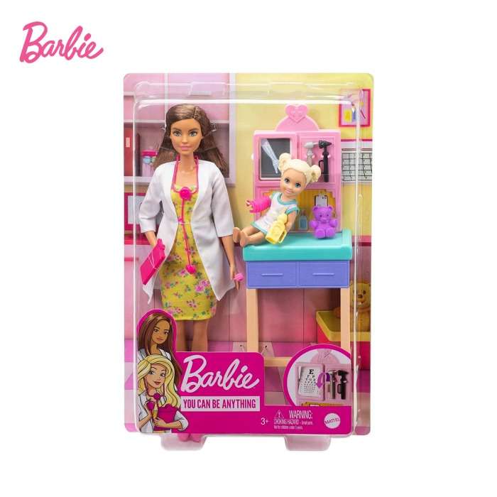 kado natal anak perempuan Barbie-medical Complete Playset Asst
