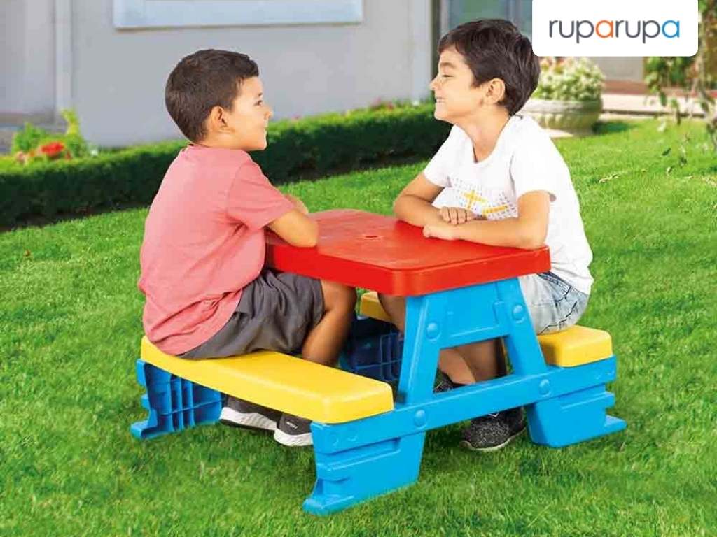 Dolu Set Kursi & Meja Piknik Anak