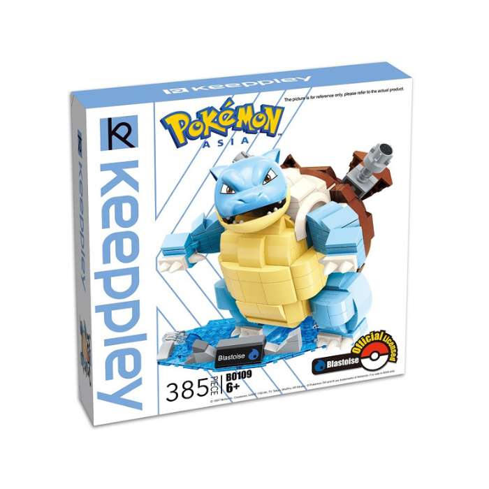 mainan kartun jepang Keeppley Mainan Bricks Pokemon Blastoise