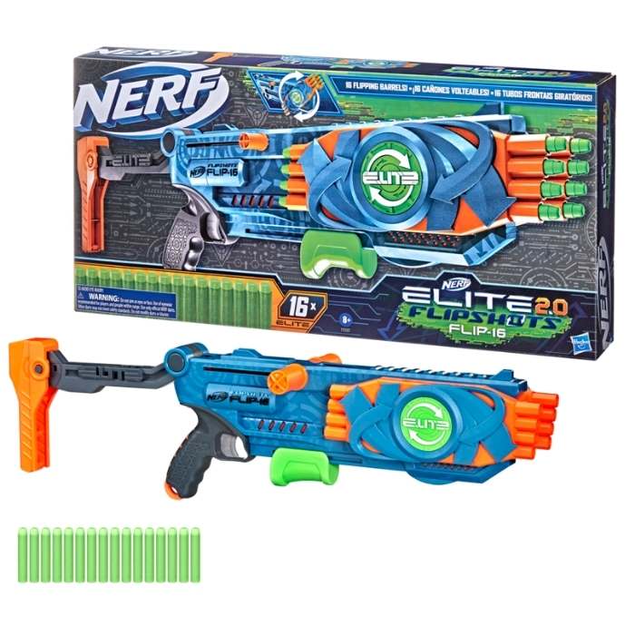 Nerf Elite 2.0 Pistol Mainan Blaster Flip