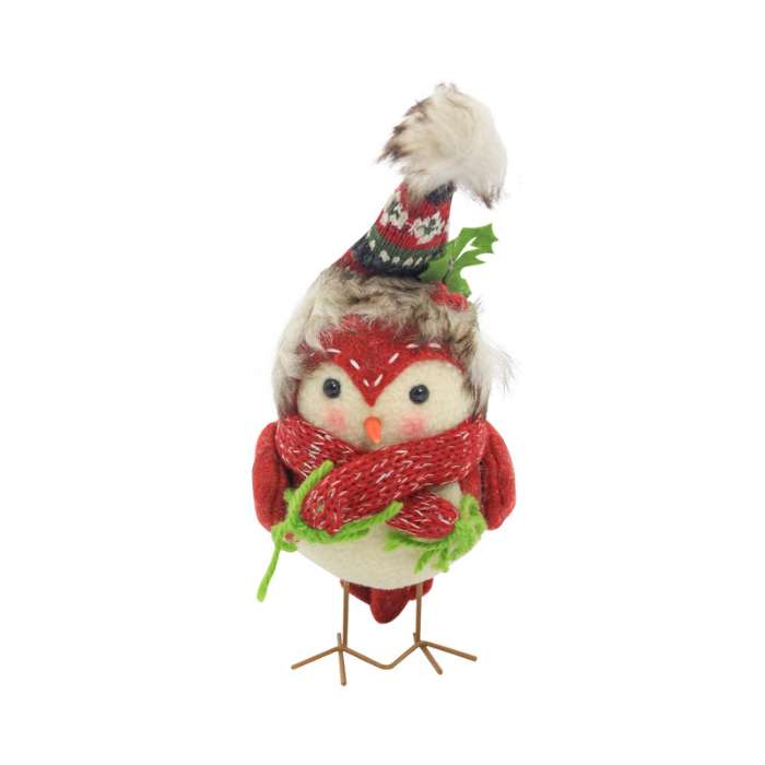 Noelle 20 Cm Ornamen Natal Christmas Standing Bird