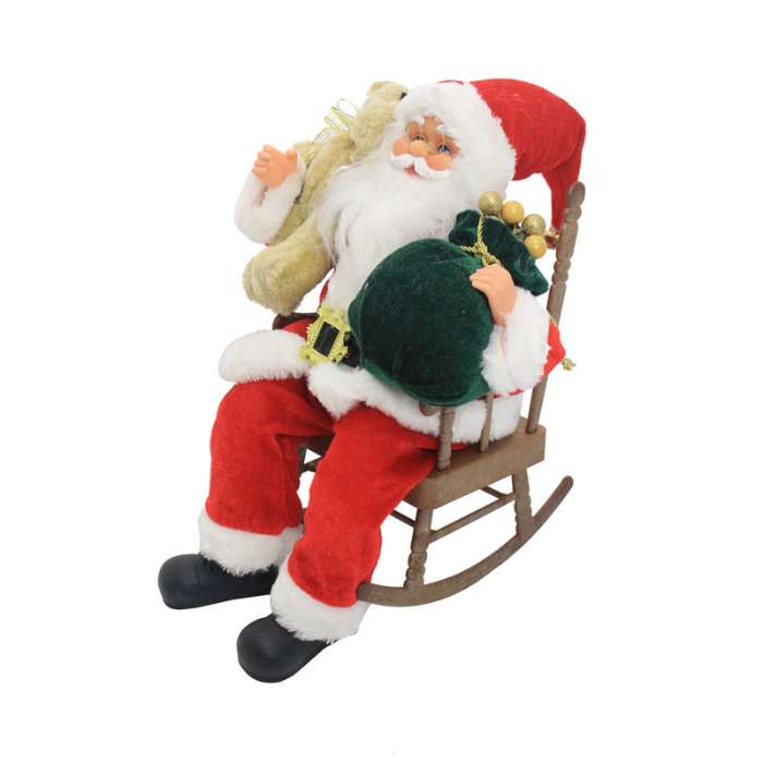 Noelle 40 Cm Dekorasi Natal Christmas Santa Sitting In Chair