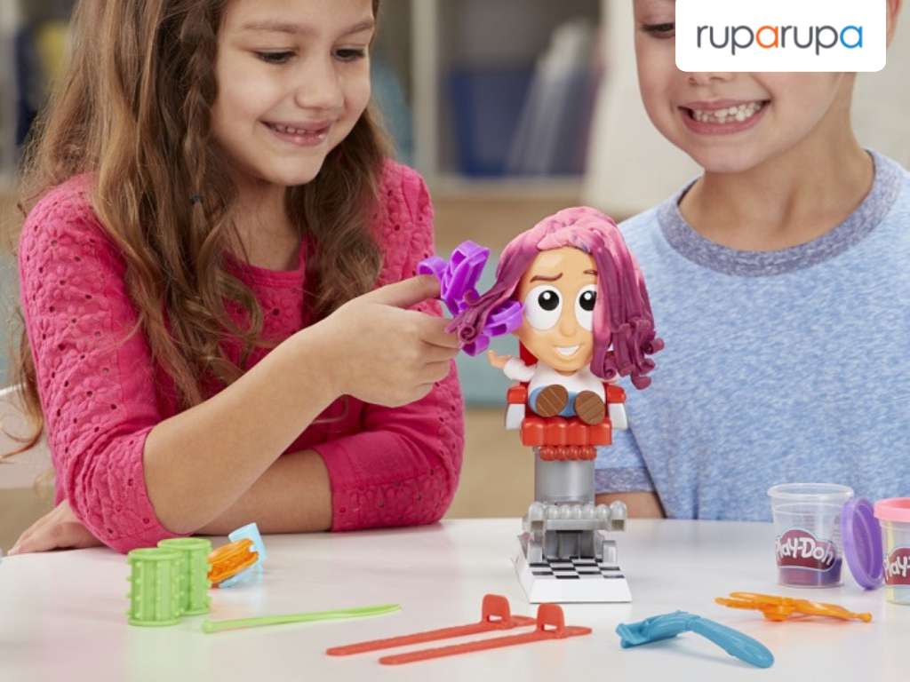 kado natal anak perempuan Playdoh Mainan Endless Fuzzy Pumper