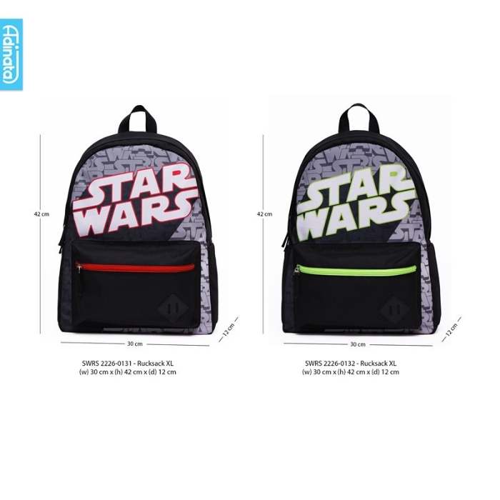 kado natal anak laki-laki Tas Star Wars Black Rucksack Xl Red