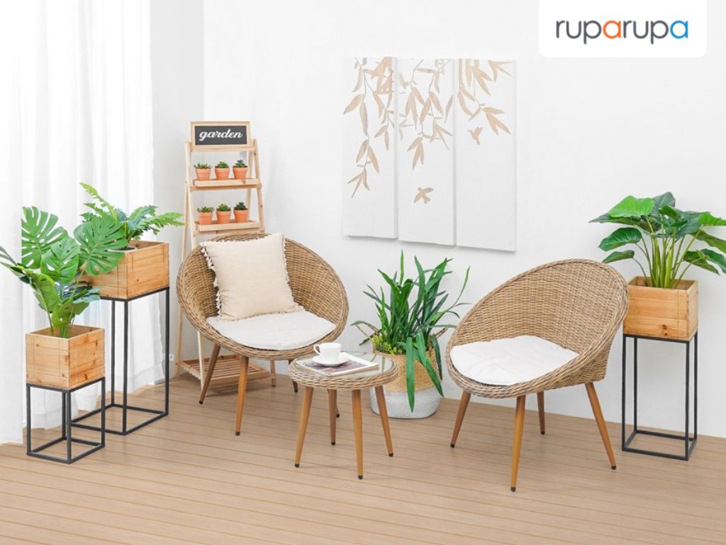 meja tempat makan outdoor