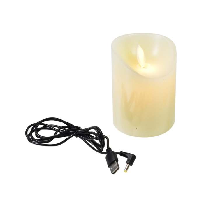 rekomendasi lilin led Arthome Lampu Lilin Led Rechargeable - Krem