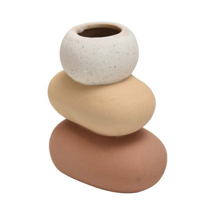 Informa 13.8x8.9x16.3 Cm Vas Stacked Stone 01