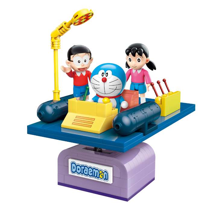 Keeppley Mainan Bricks Doraemon Time Machine