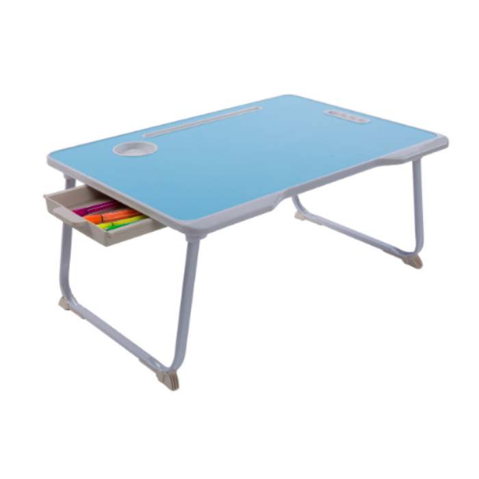 Kiddy Star Meja Lipat Anak Dengan Laci - Biru