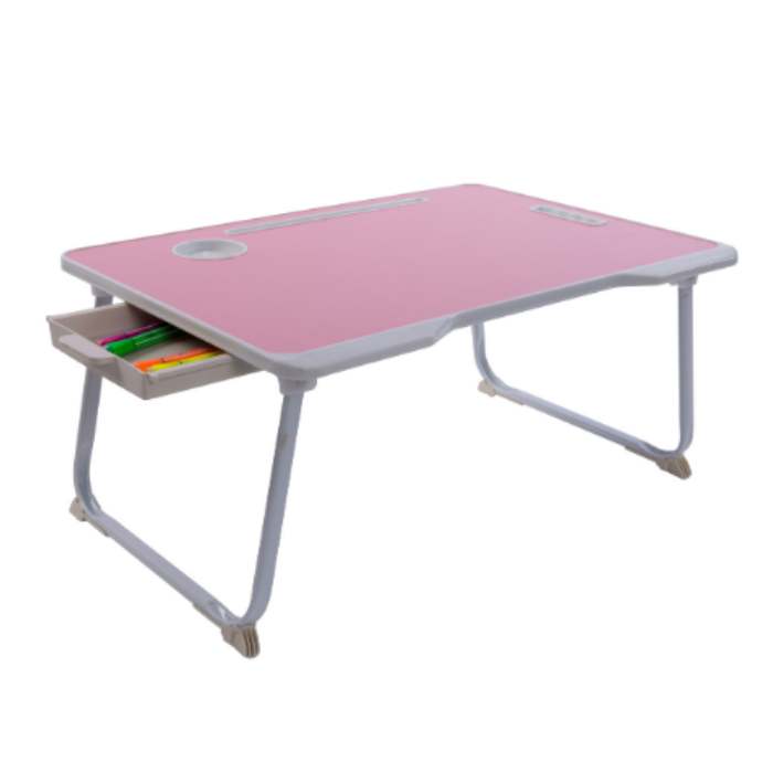 Kiddy Star Meja Lipat Anak Dengan Laci - Pink