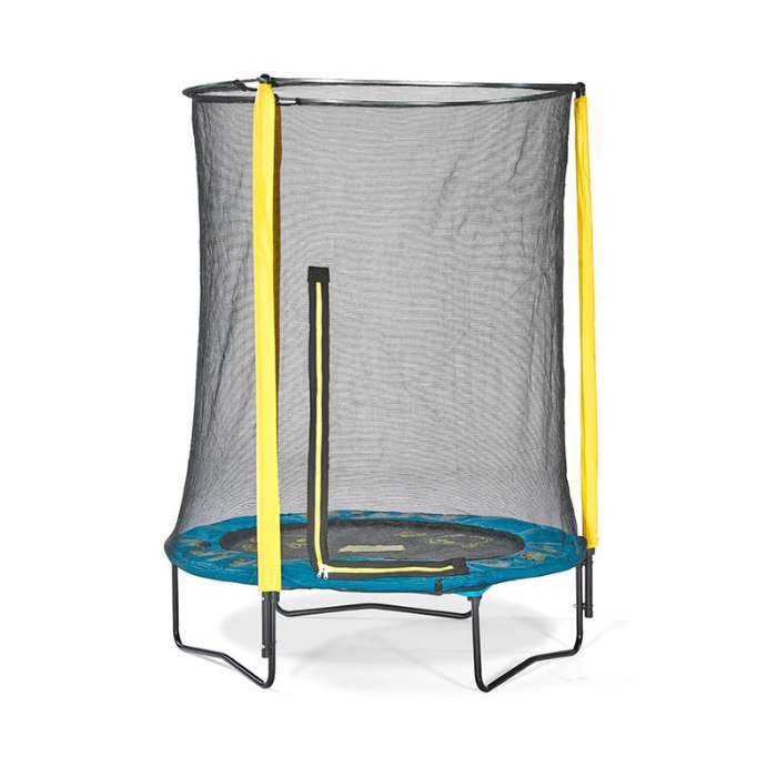 permainan outdoor anak Plum Trampolin Dengan Pengaman Minion
