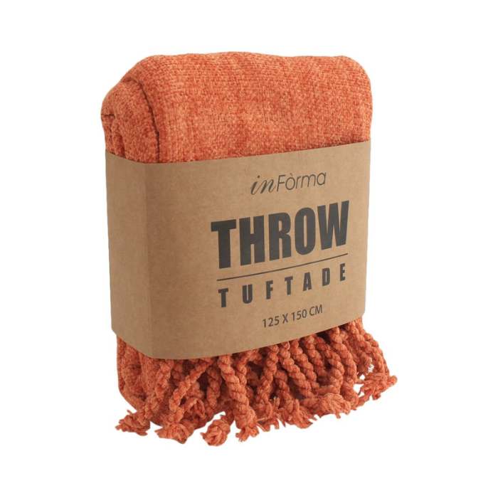 Selimut 125x150 Cm Tuftade Burnt - Orange
