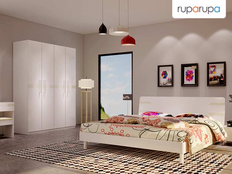 Serene Set Kamar Tidur Queen - Putih