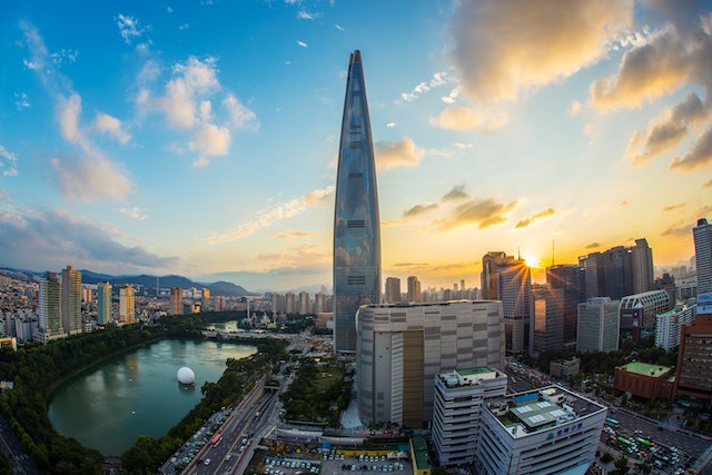 gedung lotte world tower tertinggi di dunia