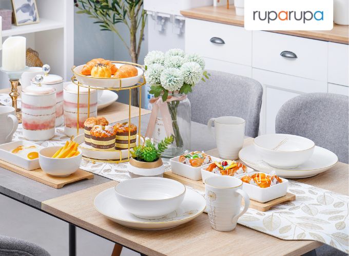 table runner meja makan