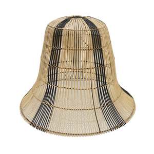 Pendopo Kap Lampu Rotan Bentuk Lonceng Vertical