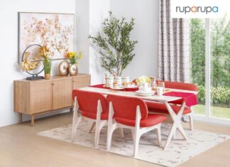 ruang makan oriental