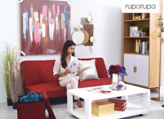 warna yang cocok untuk sofa merah