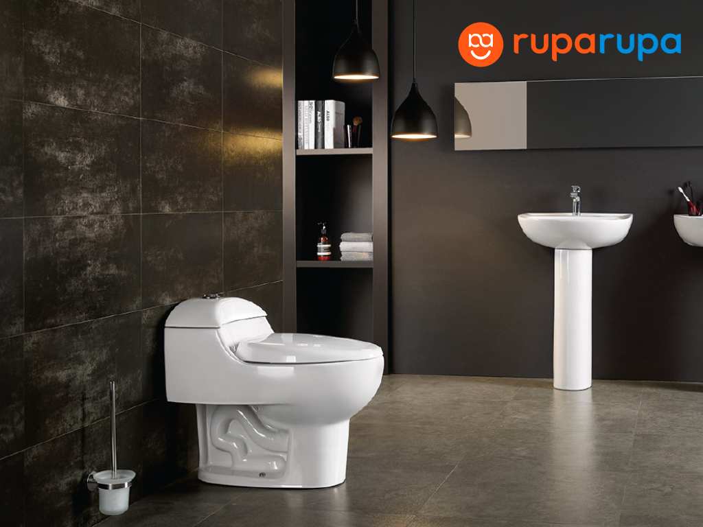 Kris Kloset Duduk Monoblock - Putih