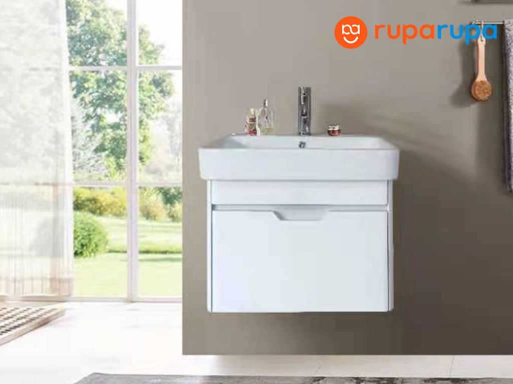 kabinet kamar mandi dengan basin