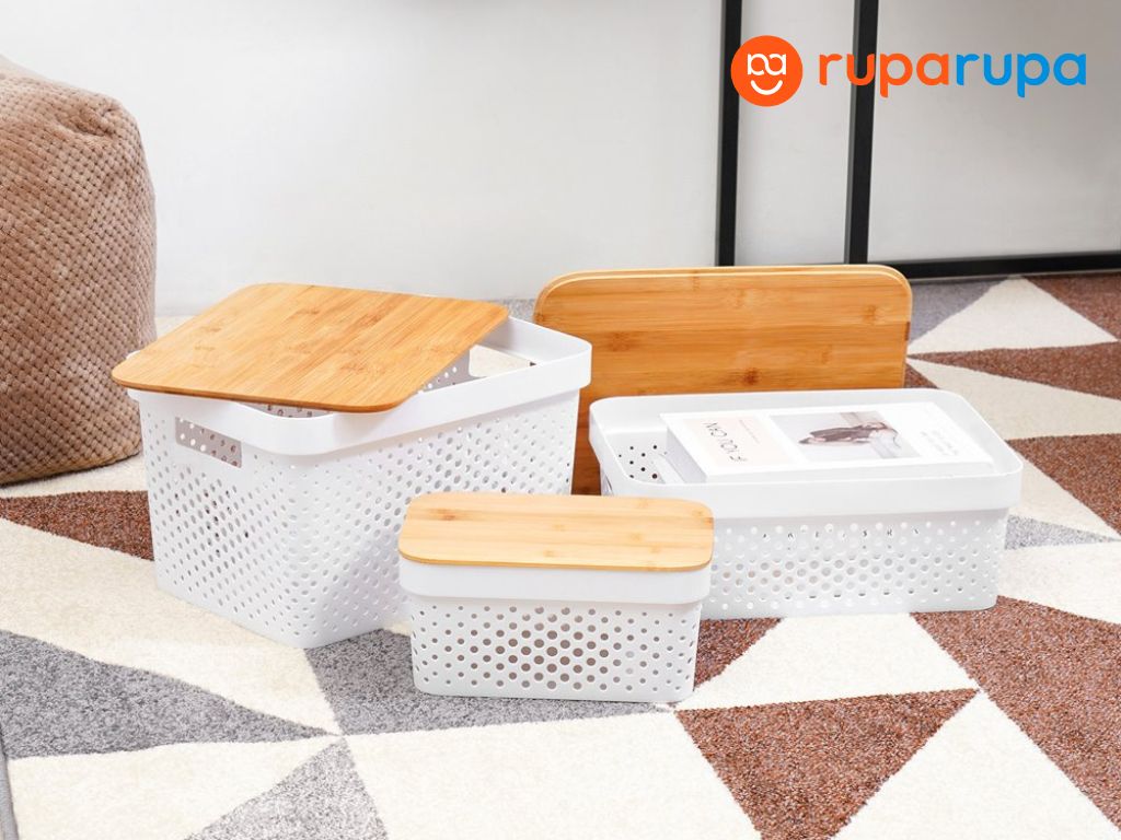 kontainer boks tutup bambu