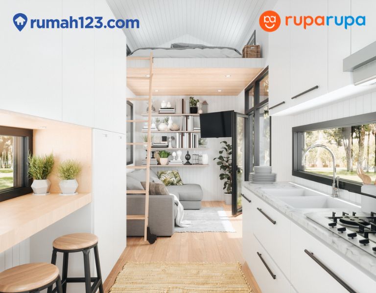 rumah type 36 putih dominan