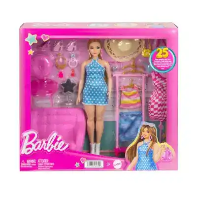 Barbie Playset Boneka & Fashion Dengan Aksesoris Hpl78