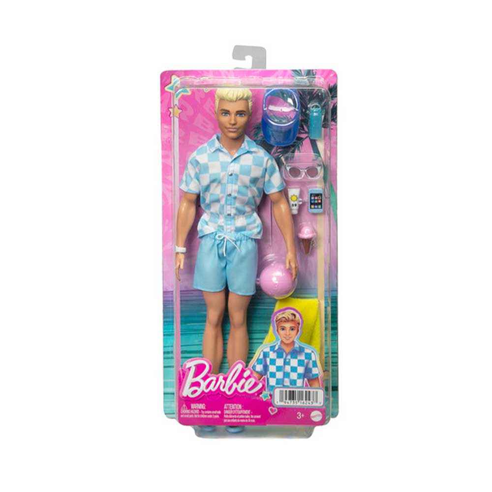 Barbie Set Boneka Ken Beach Theme Hpl74
